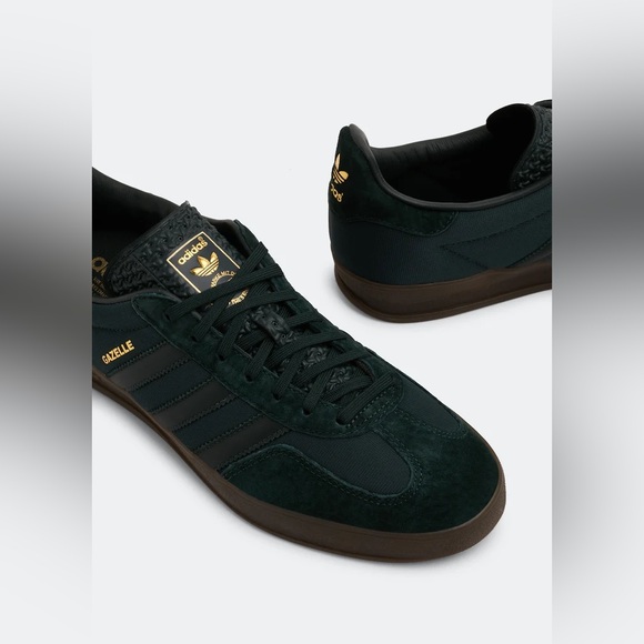 Adidas Gazelle Indoor Shadow Sneaker - Green Gum - Size Men’s 11 - Picture 3 of 13